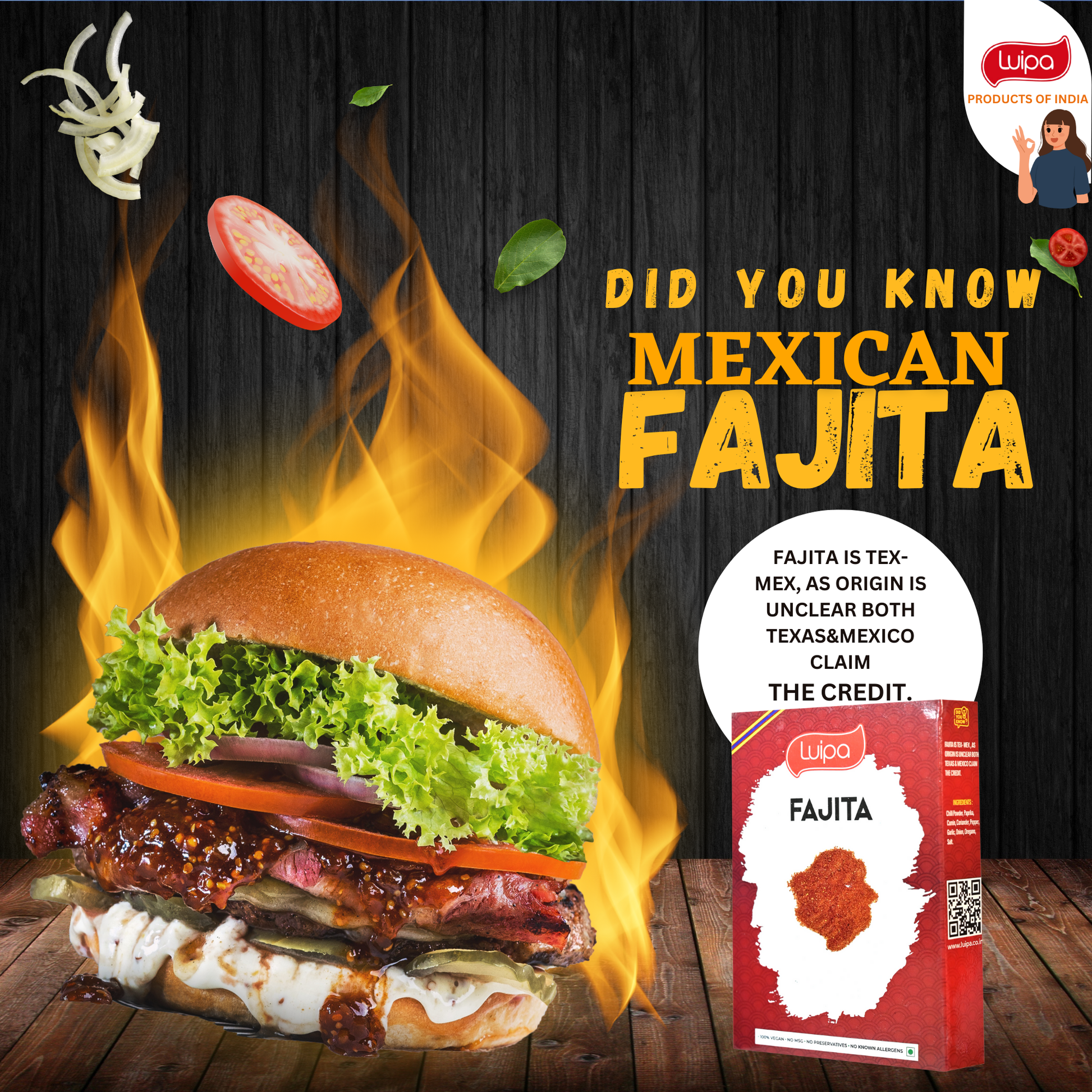 Luipa Original Fajita Seasoning Mix 50g