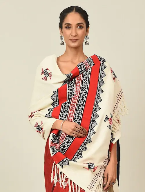 Toda Embroidery Stole