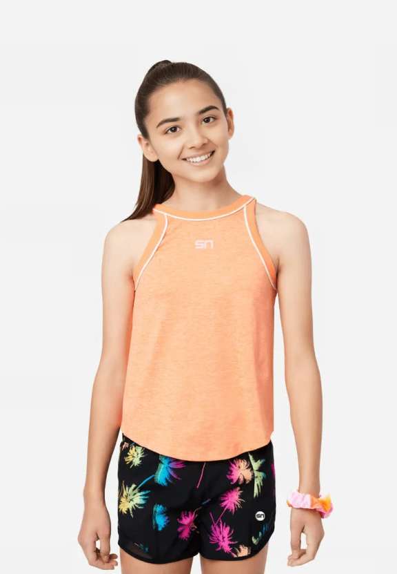 Orange Twist Sports Tank Top
