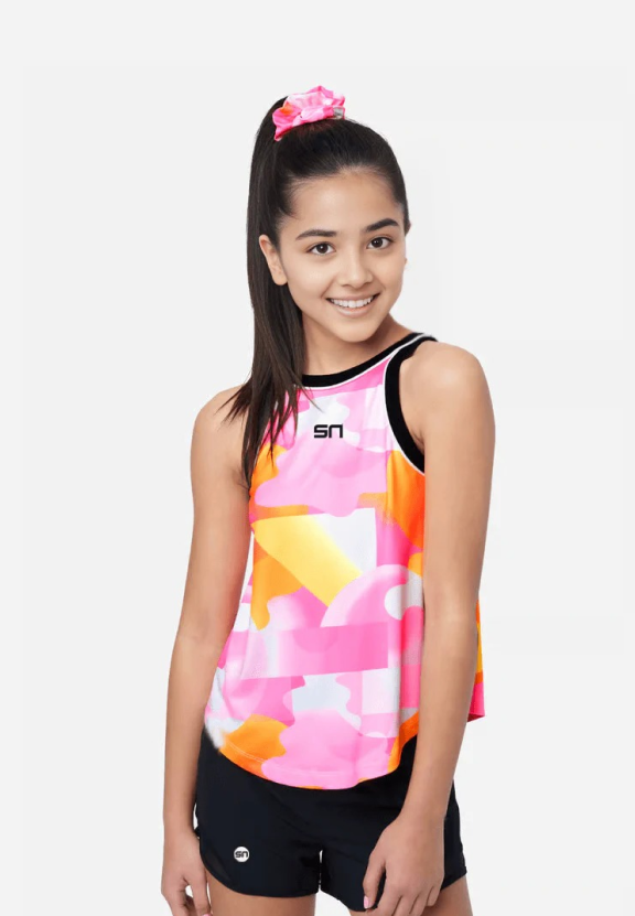 Candy Block Twist Sports Tank Top