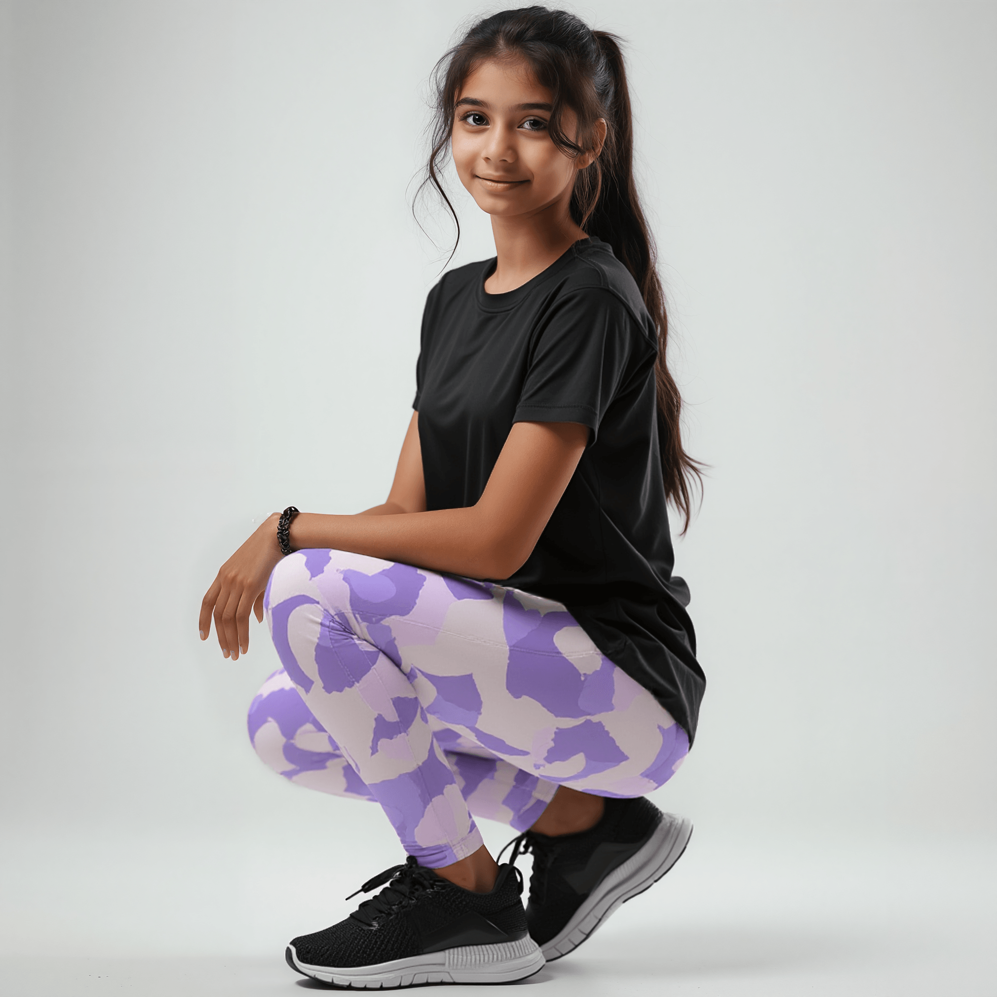 Realm Purple Sports legging Blue