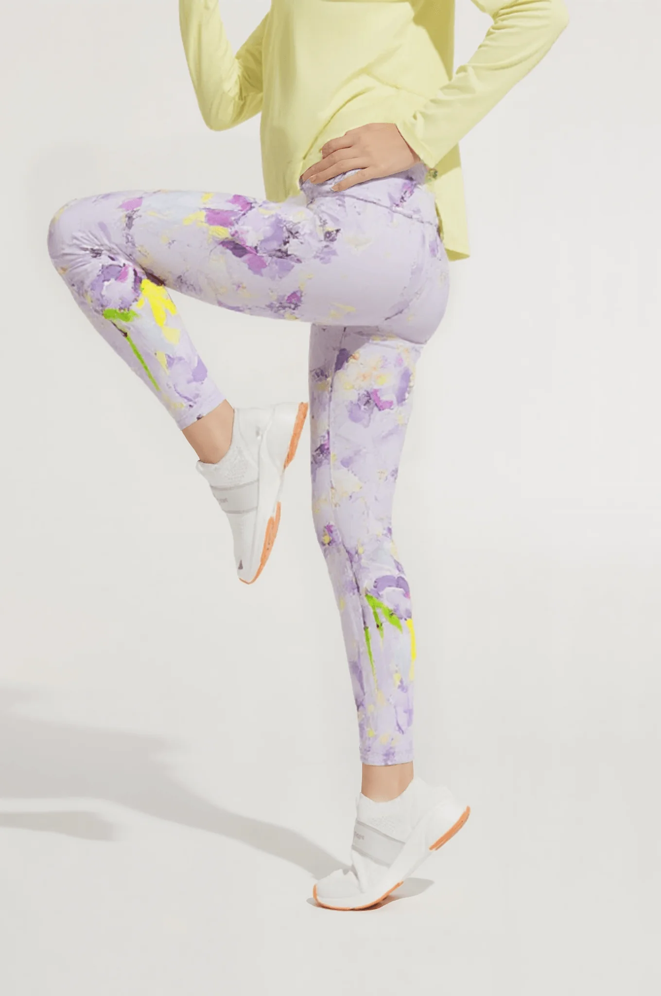 Sports floral twist legging