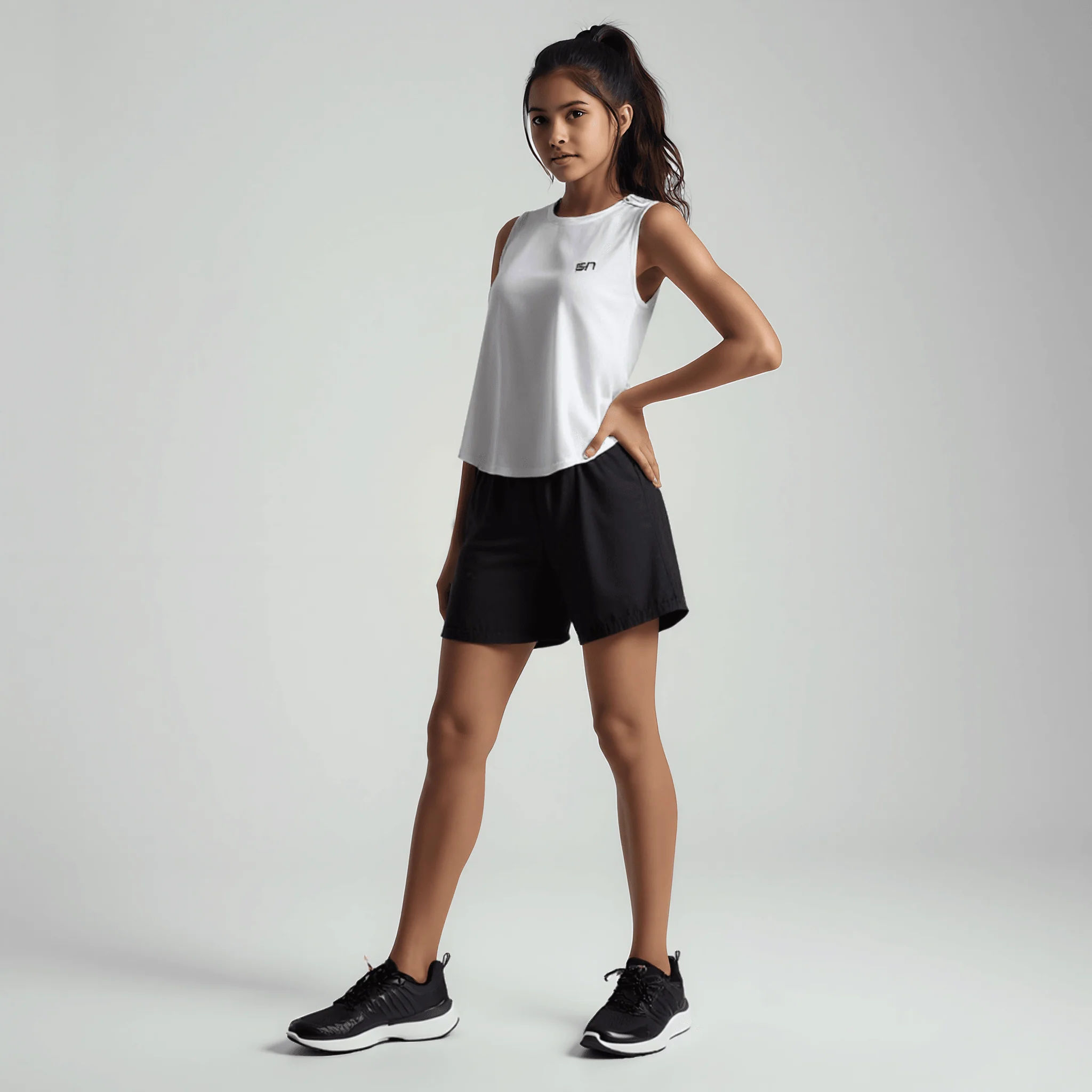 Crossed Back Sports Tank Top