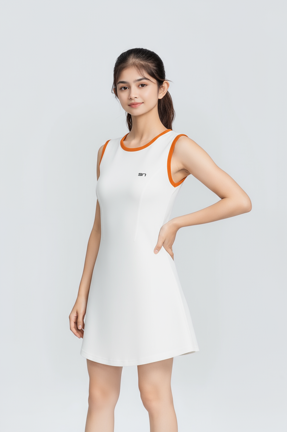 Contrast Back Tennis Dress