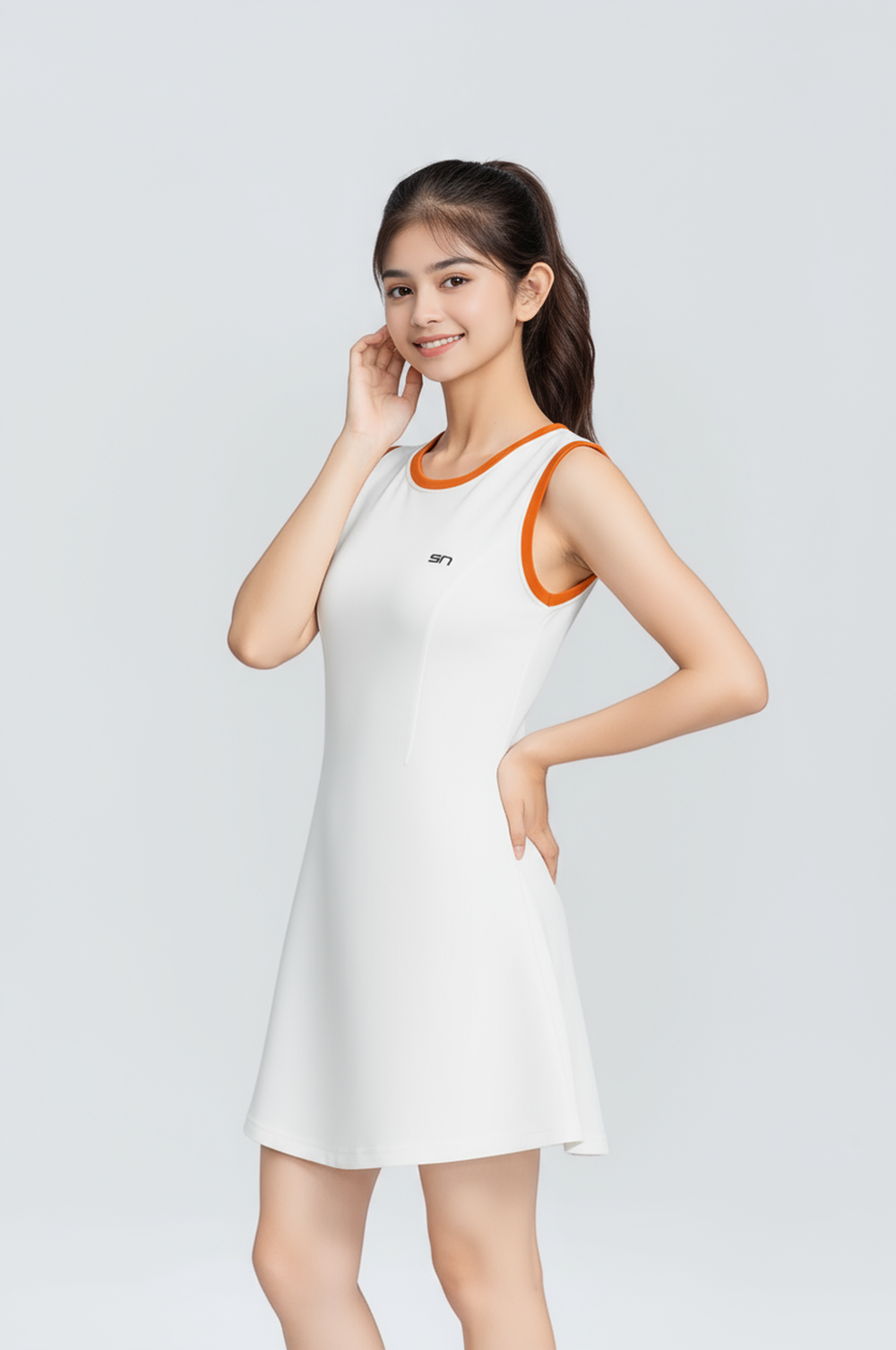 Contrast Back Tennis Dress