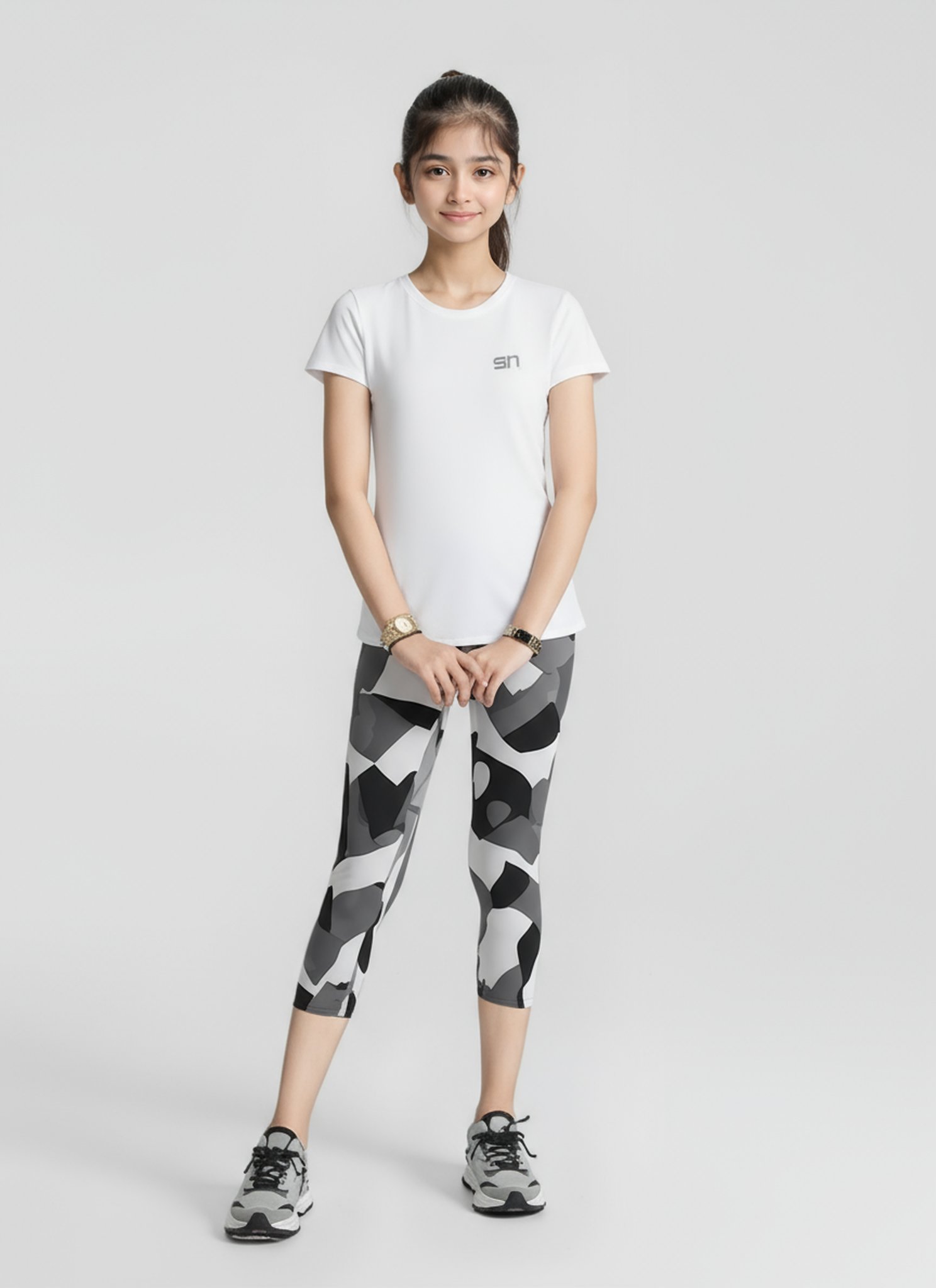 Camo Sports 3/4 black legging