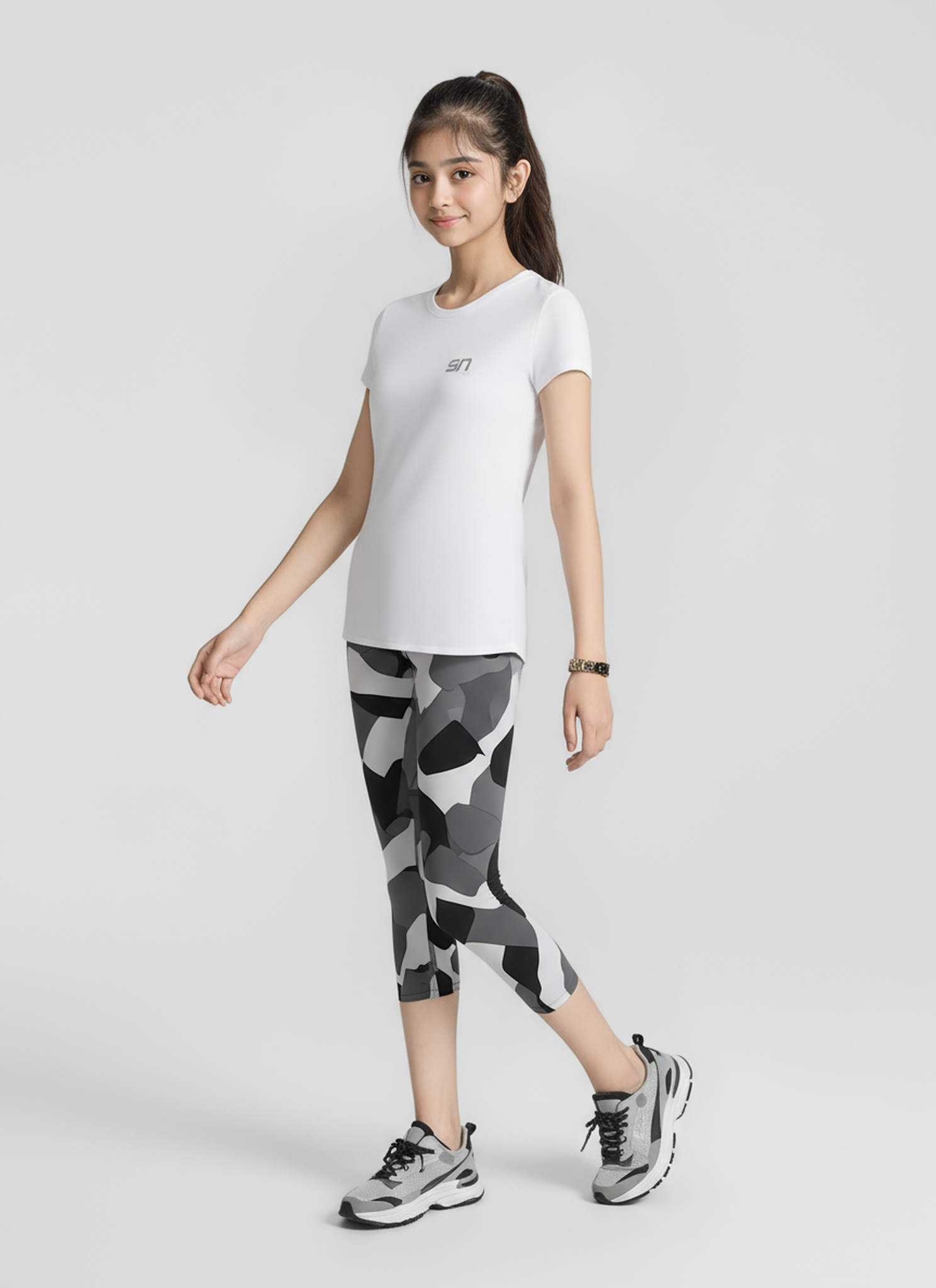 Camo Sports 3/4 black legging
