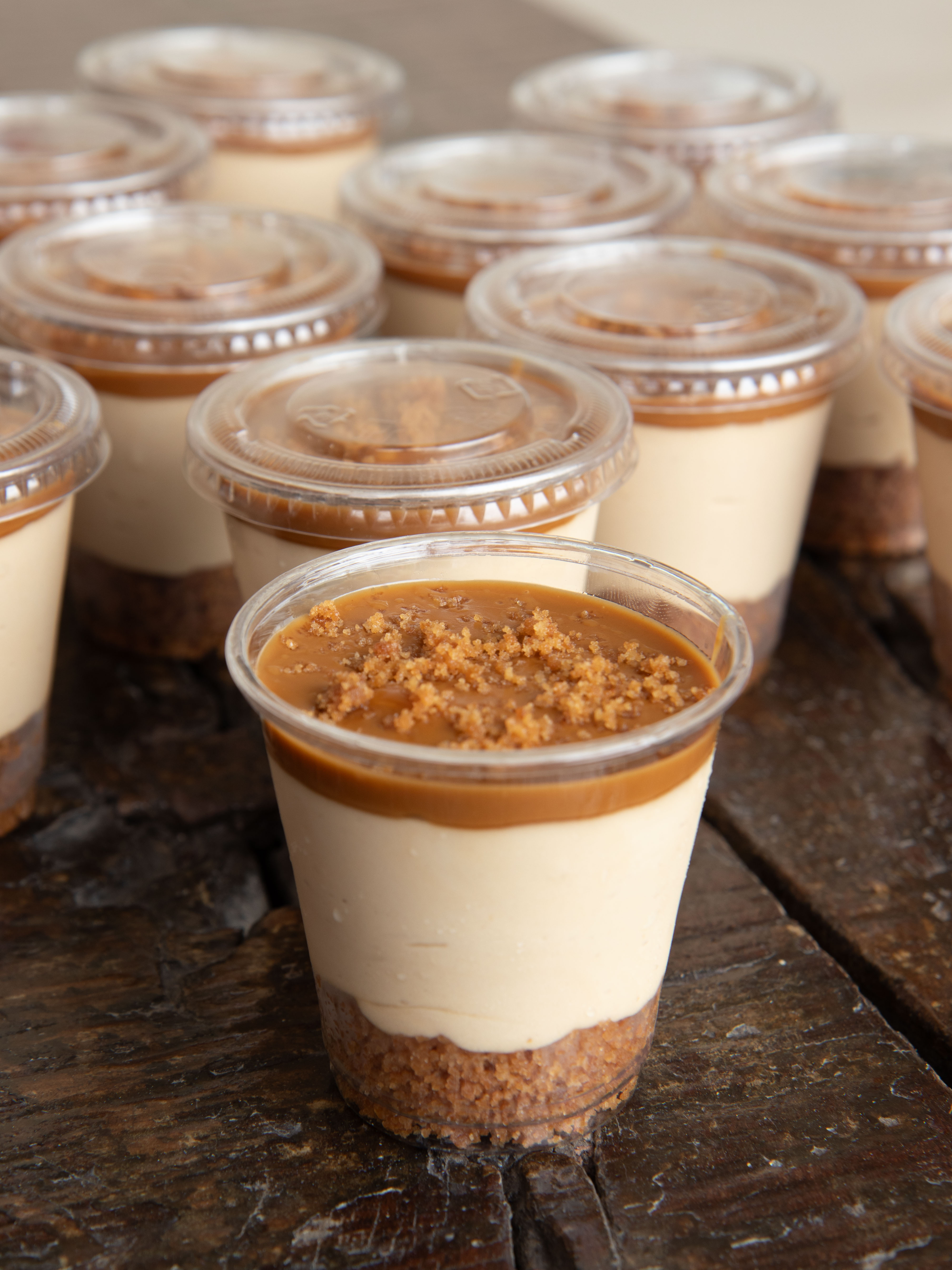 No bake biscoff cheescakes