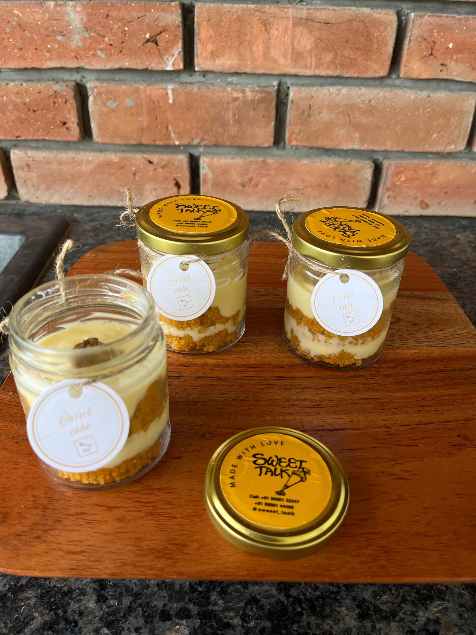 Carrot Cake jar desserts