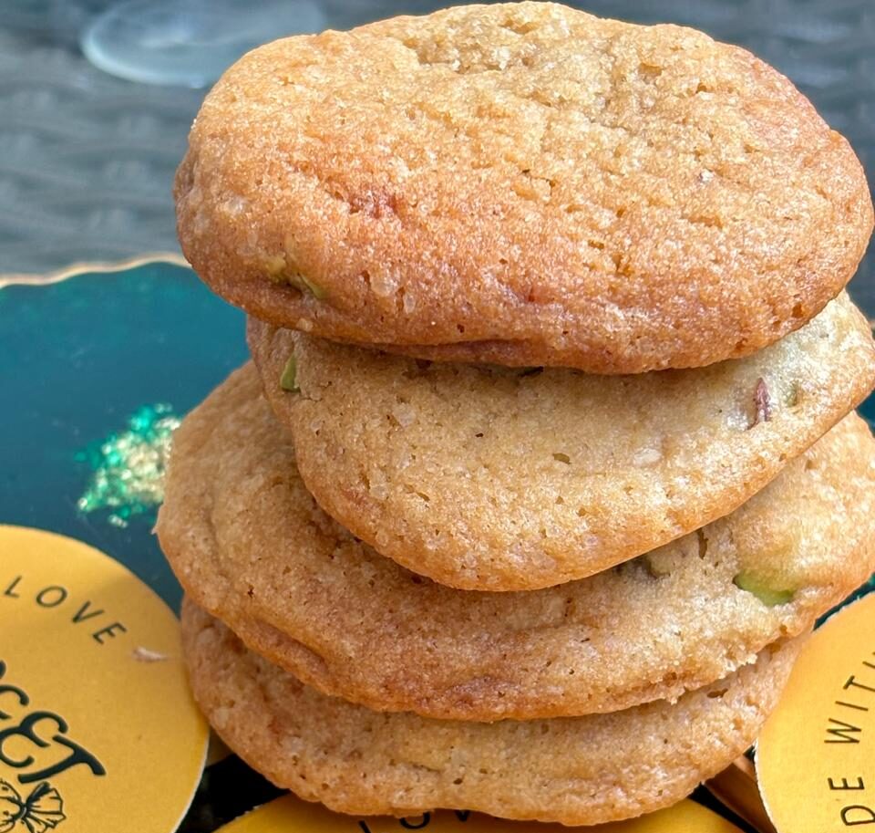 Pistachio and White Chocolate Cookies